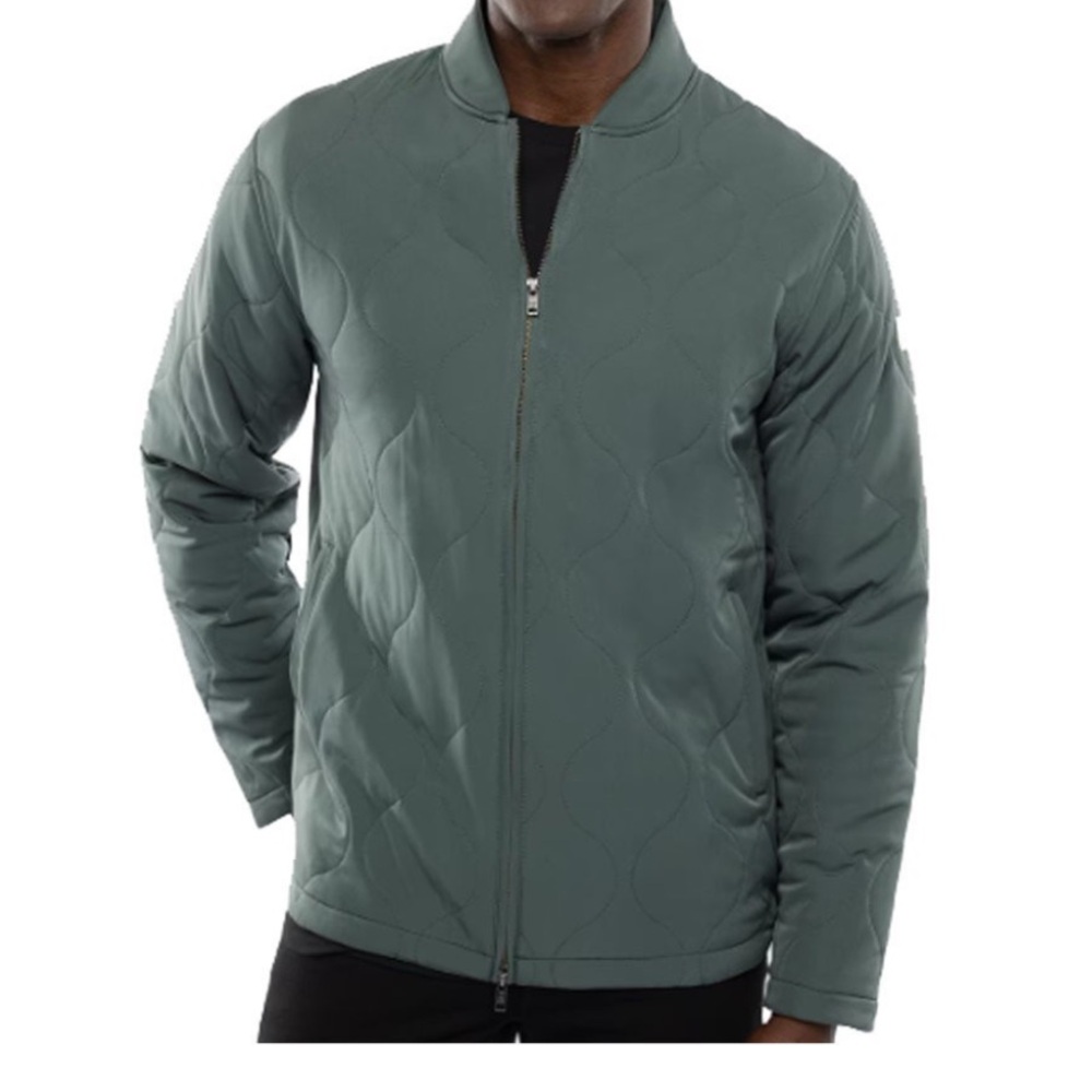 Travis Mathew Quilted come as you may bomber jacket
